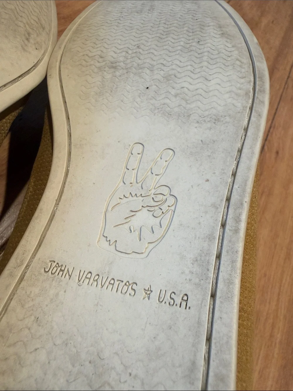 John Varvatos USA Suede Boat Shoes Men’s 9M Tan Leather Slip-On Loafers